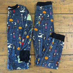 Little Sleepies: Disneys Nightmare Before Christmas. Size 7/8. Long Sleeve.